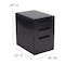 Flash Furniture 3 Drawer Filing Cabinet, Black HZ-AP535-01-BK-GG - alternate 2